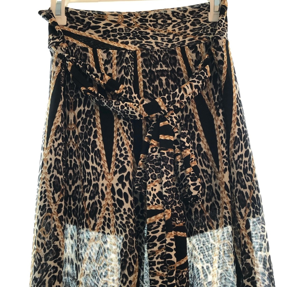 Stylish animal print pants.